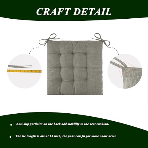 Rocking Chair Cushions High Back and Seat Cushion Linen Grey - color: Linen Light Grey