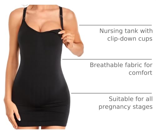 GXXGE 4Pack Women's Nursing Tank Top Cami Nursing Maternity Bra Breastfeeding Shirts with Adjustable Straps - color: 3pcs Black White Grey, size: Medium