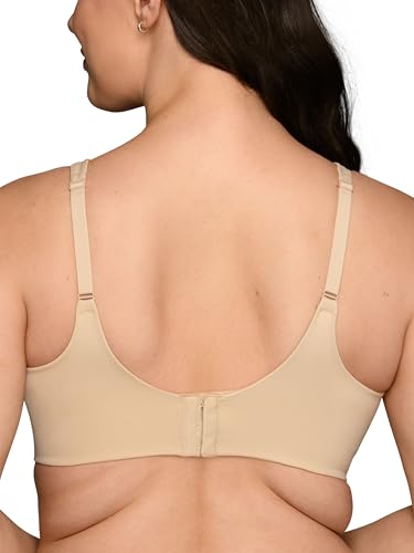 Vanity Fair Women's Beauty Back Smoothing Wireless Bra with Lift, Simple Sizing Available S-3xl - color: Light Lift - Damask Neutral, size: XX-Large