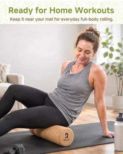 Rocalt Cork Roller, Firm Foam Roller Alternative for Massage, 18 x 6 in - size: 18" X 6"