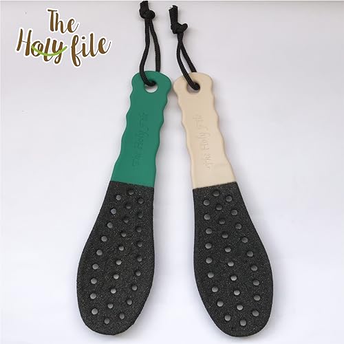 Holy Coarse Foot File (Teal Color), Callus Remover, Double Sided, Wet or Dry