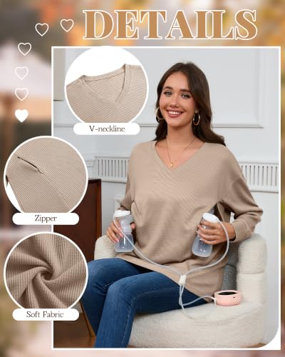 3 Pack Women's Nursing Sweatshirts, 3-Color, Small