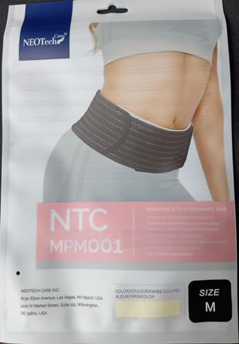 NeoTech Care 3-in-1 Maternity Pregnancy Support, Postpartum Belly Wrap & Pelvis Belt/Brace/Band (Beige, Medium Size) - color: Beige, size: M