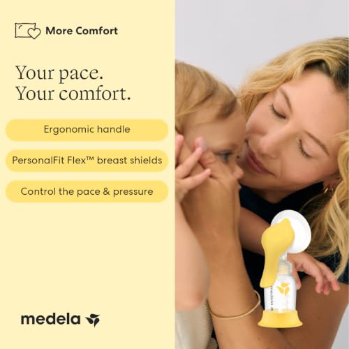 Medela Harmony Manual Breast Pump, On-the-Go, More Milk Output - style: Harmony Manual Breast Pump