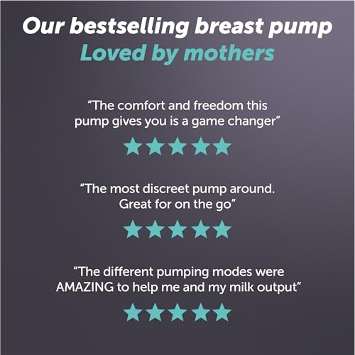 Elvie - Double, Wearable Breast Pump w/App - The Smallest & Quietest - Portable - Hands Free & Discreet - Automated with Four Personalized Settings