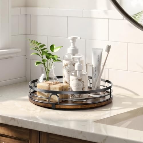 2 Pack 9" 10" Lazy Susan Turntable Organizer for Table Top - size: 9in+10in 2 Pack