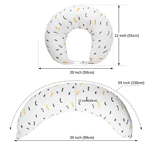 BYRIVER Pregnancy Pillow and Extra Pillow Case Bundle