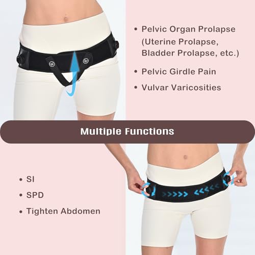 Pelvic Support Belt for Pregnancy and Postpartum, with two Groin Straps that Provide Vulvar Varicosities Support and Prolapse Support for Women - size: XX-Large