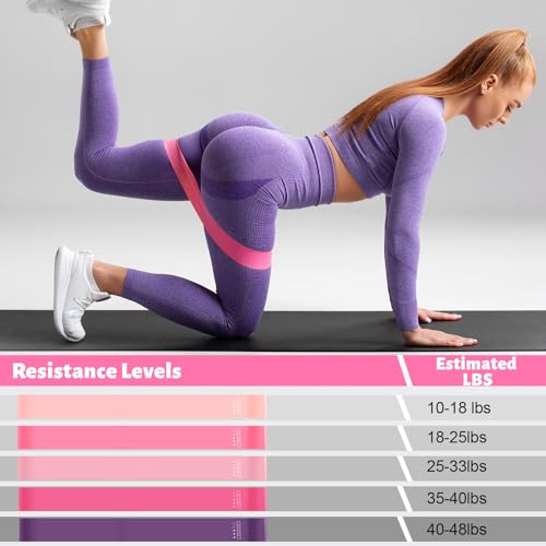 RoundFunny 18Pcs Pilates Ring Set, Women Exercise Accessories - color: Pink