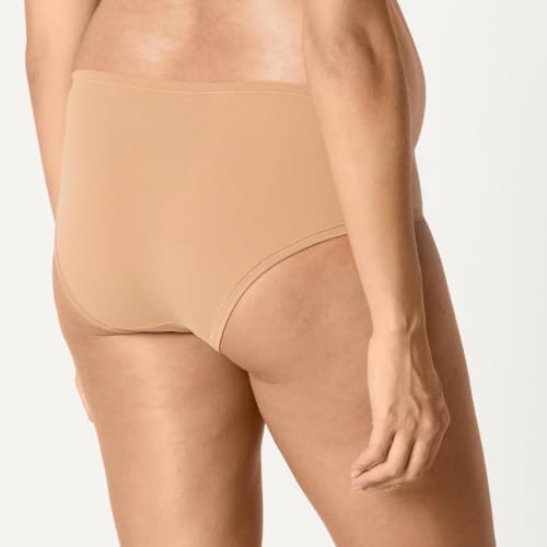 Amazon Essentials Women's Maternity Knickers, Under Bump & Over Bump Styles, Cotton & Microfibre, Pack of 6 - color: Black / Washed Bronze / Soft Petal, size: Small