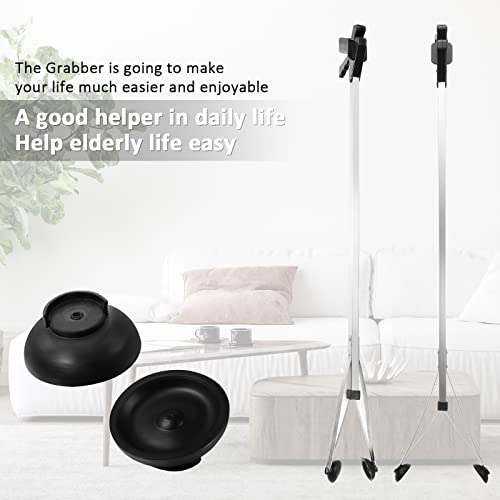 Sabary 5 Pack Suction Cup Grabber Reacher Tool Trash Picker,Black,35inch - color: Black, size: 35 Inch