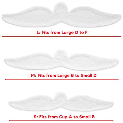KimYoung Cotton Bra Liners for Sweat, Reusable, Cotton Terrycloth Pads 3PCS - size: Small
