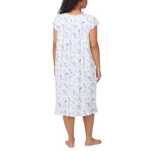 Eileen West Short Cap Sleeve 42" Long Nightgowns for Women - size: Medium