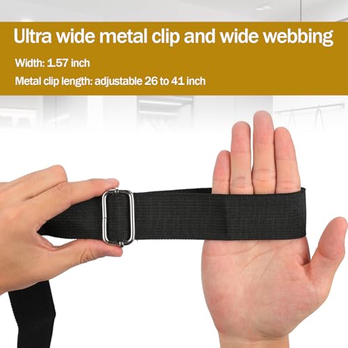 2-Pack Dressing Aid Clips for Pants – Adjustable 26-41 Inches, Metal Clip & Nylon Strap – Independence Tool for Elderly, Disabled, Pregnant Women, Post-Surgery Recovery