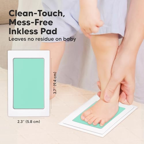 4pk Inkless Baby Hand and Footprint Kit, Mess Free Ink Pads (Popsicle, R) - color: Popsicle, size: 4-Pack, Regular 2.3" x 3.7"