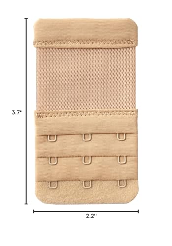 Women's Bra Extender 3 Hook / 2 Hook Bra Extension Strap Soft and Comfortable - color: 4pcs, 3 Hook 3/4 Inch Spacing