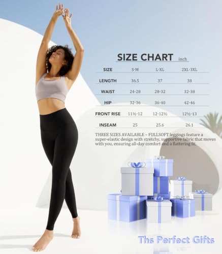 FULLSOFT Buttery Soft Leggings for Women High Waisted - color: Light Green, size: Small-Medium