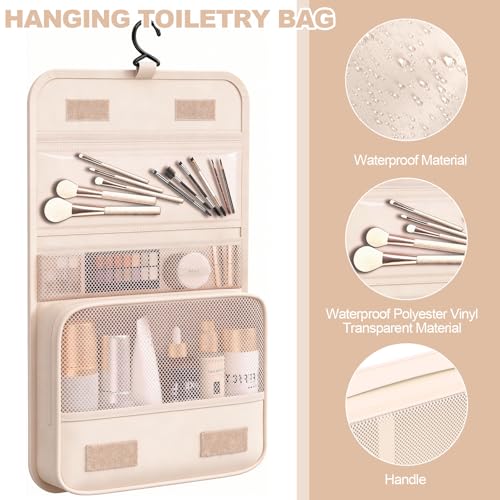 8 Set Packing Cubes for Travel, Suitcase Organizer Bags for Luggage (Cream) - color: Cream