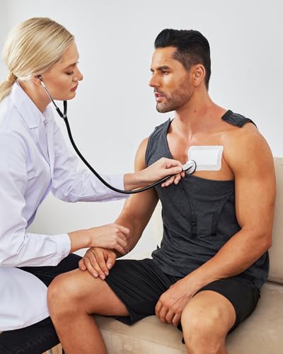 Deyeek Post Shoulder Surgery Shirts for Women Mens Tearaway Snap Tank Tops - color: Black, size: Medium