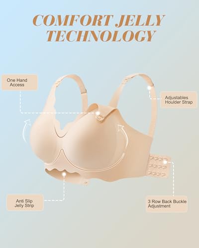 Wireless Nursing Bras for Breastfeeding, Seamless Maternity Bras Pregnancy Bralette No Underwire - color: Nude, size: 4X-Large