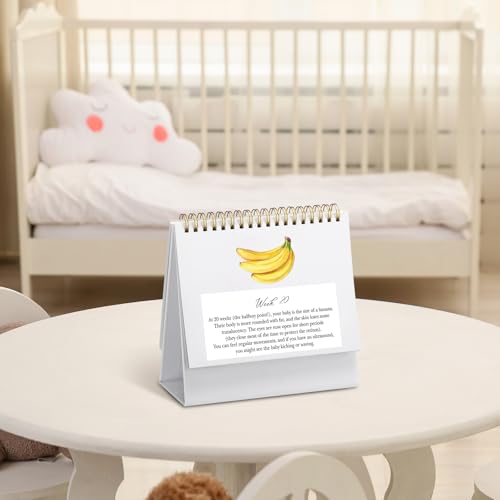 Gueevin Pregnancy Calendar for First Time Moms Weekly Baby Growth Gift