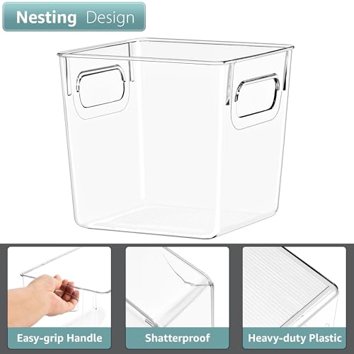 Sorbus Fridge Organizers and Storage, Clear Plastic Bins (Small, 2 Pack) - size: Small, style: 2 Pack