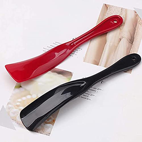 4 Plastic Shoe Pulls,Lazy Small Travel Shoe Pulls,Suitable For The Elderly,Children,And Pregnant Women - color: Black+red