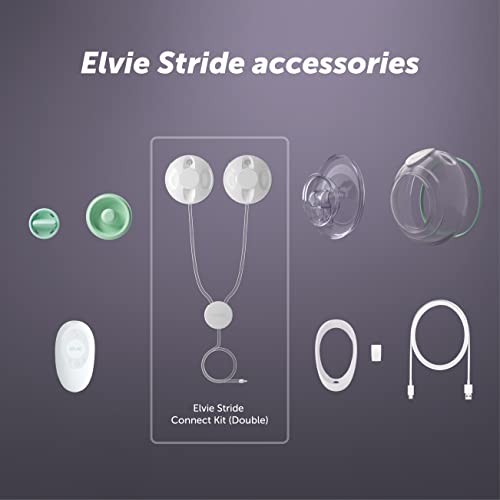 Elvie Stride Connect Kit - Double - Breast Pump & Breastfeeding Essentials - Accessories for Breastmilk Storage & Pumps - style: Connect Kit