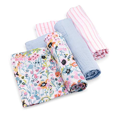 Parker Baby Co. Soft Muslin Baby Swaddle Blankets, 3 Pack - Blossom Set - color: Blossom