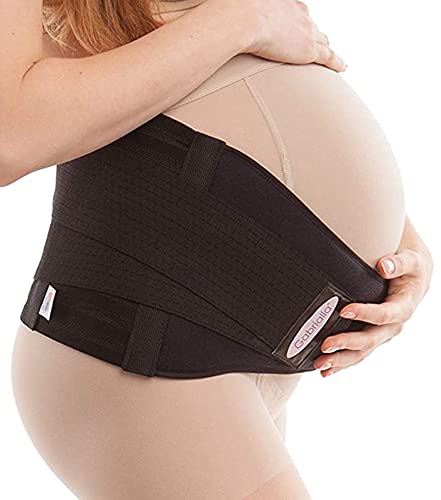 GABRIALLA Pregnancy Belly Band - Strong Support, 8" Wide, Made In USA - color: Black, size: Small (Pack of 1)