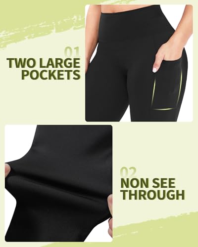 Plus Size Leggings for Women - High Waisted Black Tummy Control Super Soft - color: A-7#army Green, size: 3X-Large