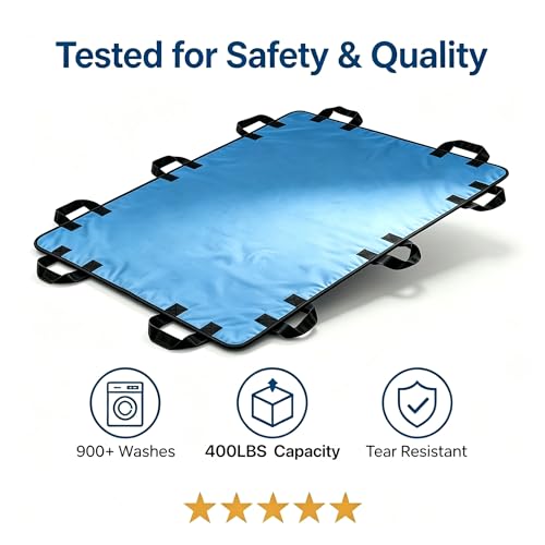 Positioning Bed Pad with Handles Extra-Large 79"x40" 500LBS Slide Sheet - size: 79*40