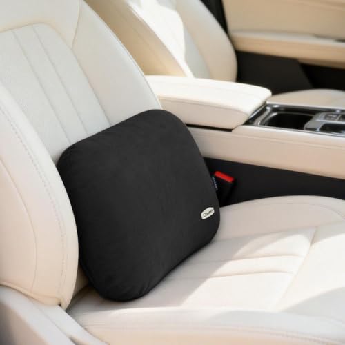 Lower Back Automotive Lumbar Support Pillow for Car Recliner Cushion Black - color: Black