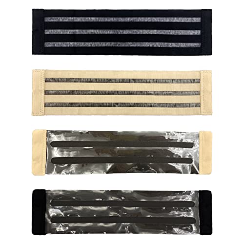 Bra Extenders 2 Hook / 3 Hook / 4 Hook / 5 Hook / 6 Hook, Soft & Stretchy for Back Bra Extension Strap B-E-B-E1 - color: 3 Hook Long - 2 Black 2 Skin