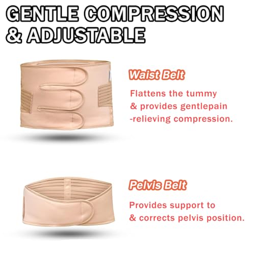 Postpartum Belly Band for Women,Belly Binder for Postpartum Support,Adjustable After Birth Belly Wrap,Belly Binder. - size: Medium