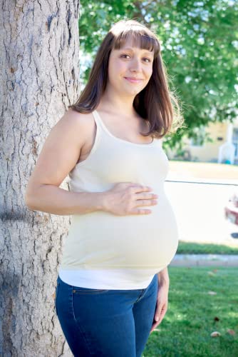 Belly Band Seamless Maternity and Postpartum Shirt Extenders, Cotton, Singles - color: White, size: X-Small