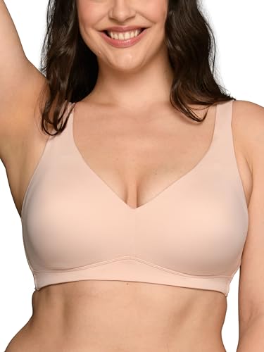 Vanity Fair Women's Beauty Back Smoothing Wireless Bra with Lift, Simple Sizing Available S-3xl - color: Light Lift - Bare Pink, size: Medium