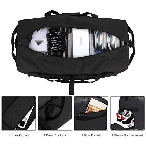120L Duffle Bag for Travel, Large Foldable Waterproof Travel Duffel Bag - color: Black, size: 120L