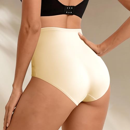 Women Tummy Control High Waisted Shapewear Seamless Faja Panties - size: Medium
