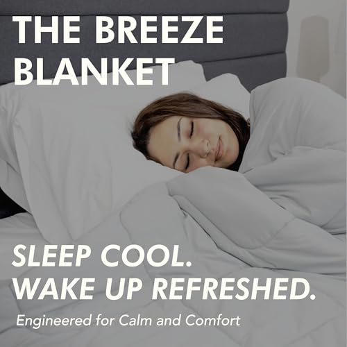 Plufl Breeze Blanket Cooling Comforter, King, 108" x 90", Cool Gray Bedding - size: King (108" x 90")