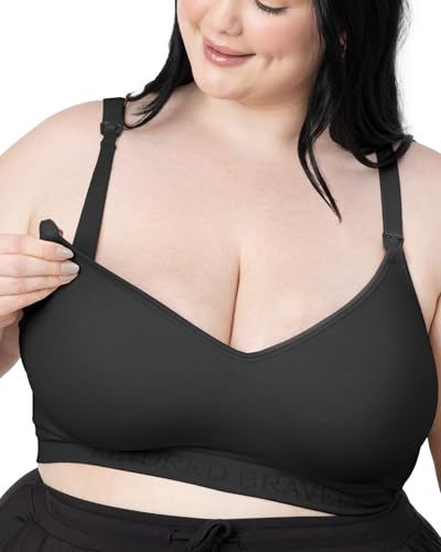 Kindred Bravely Signature Sublime Seamless Contour Maternity & Nursing Bra - color: Black, size: Large