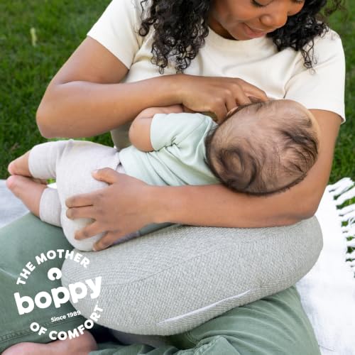 Boppy Anywhere Travel Nursing Pillow, Compact Breastfeeding Support Pillow