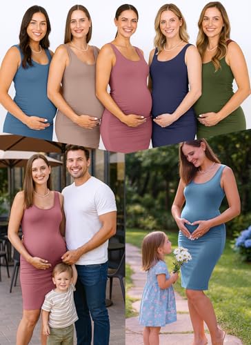 Rnxrbb S-2XL Women Summer Bodycon Maternity Dresses Pregnancy Tank Clothes - color: 1-deep Blue, size: Medium