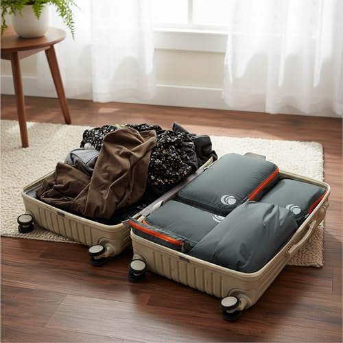 Cipway Compression Packing Cubes Set (Grey 3pcs) - color: Grey, size: 3PCS