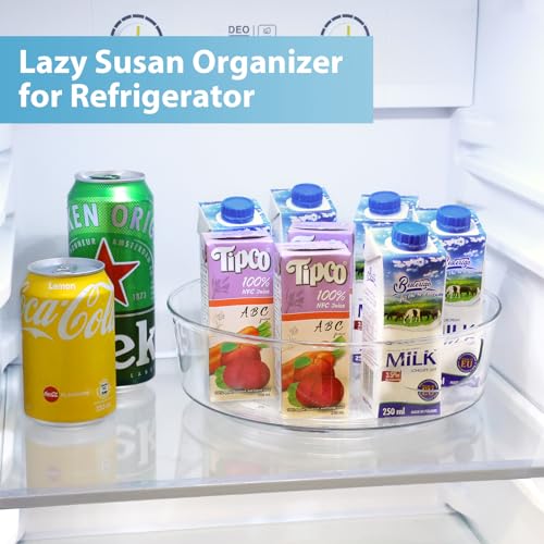 Guzon 6 Pack Lazy Susan Turntable, 10 Inch Rotating Organizer with Handles - size: 10"-6pc