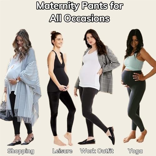 Joyaria Bamboo Viscose Maternity Pajamas Pants Over Belly - color: Chocolate, size: Large