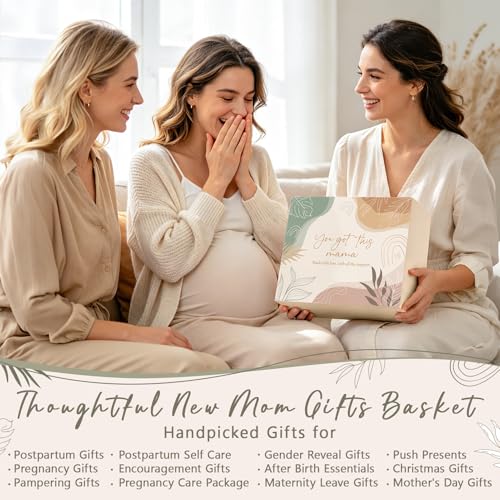 New Mom Gifts Postpartum Essentials Pregnancy Gift for New Mom Care Package - color: Sage Green