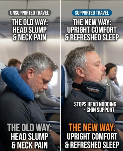 Glide Gear Pillow Neck Chin Support for CPAP Sleep Apnea Stop Snoring Travel Sleep Cushion - Grey - color: Grey