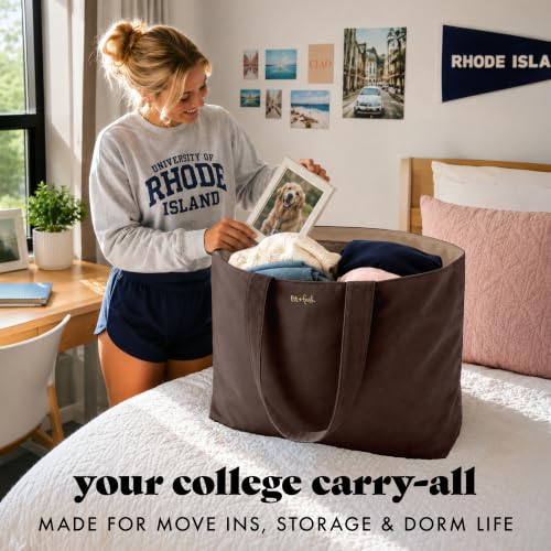 Fit & Fresh All The Things XL Beach Bag for Women, Oversized Travel Tote - color: Chocolate