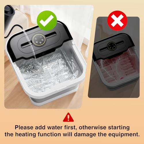 Foot Soaking Tub Massager with Heat, Bubbles, Temperature Control & Timer